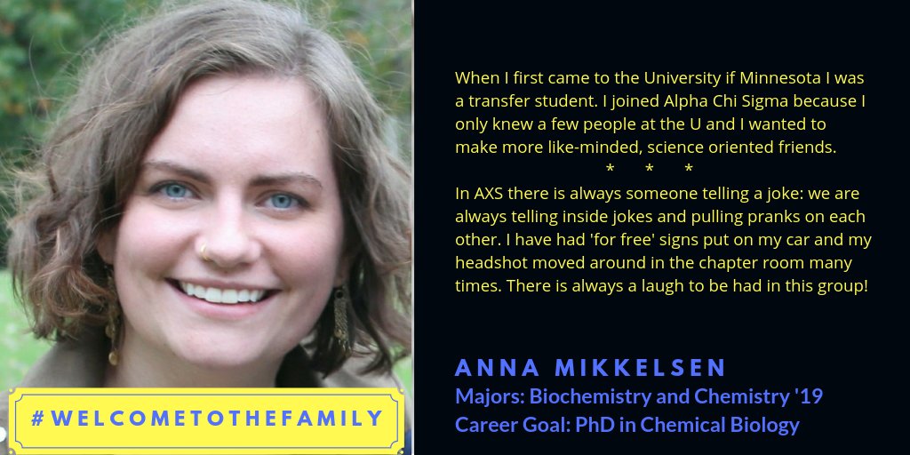 AXSbeta's tweet photo. Today, Anna shares her story. 
#WelcomeToTheFamily #AlphaChiSigma #ToBindToStriveToAid #UniversityofMinnesota https://t.co/sKjFo4jcmG