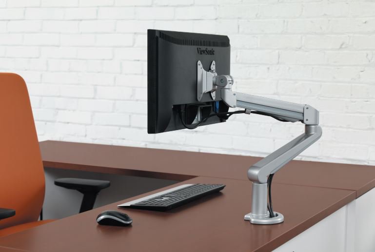Monitor arms allow you to free up workspace, increase usable desk area and position your monitor to achieve maximum ergonomic comfort. HON monitor arms offer a variety of adjustments, putting you in control of your workspace. #TVOI #Workplacetools