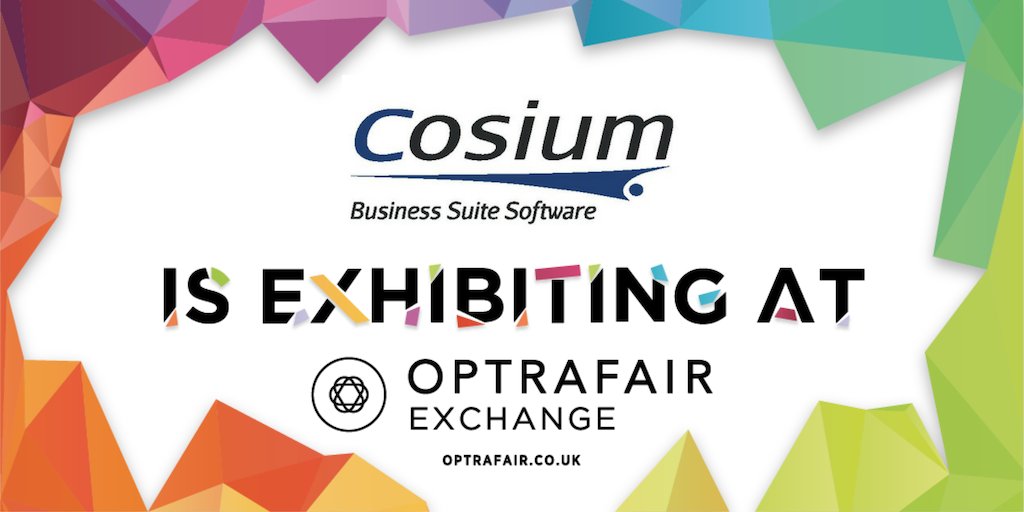 optrafair's tweet image. Meet Cosium on stand G90 at #Optrafair Exchange on 30 March - 1 April. See who else is exhibiting at optrafair.co.uk/exhibitor-list @Cosium