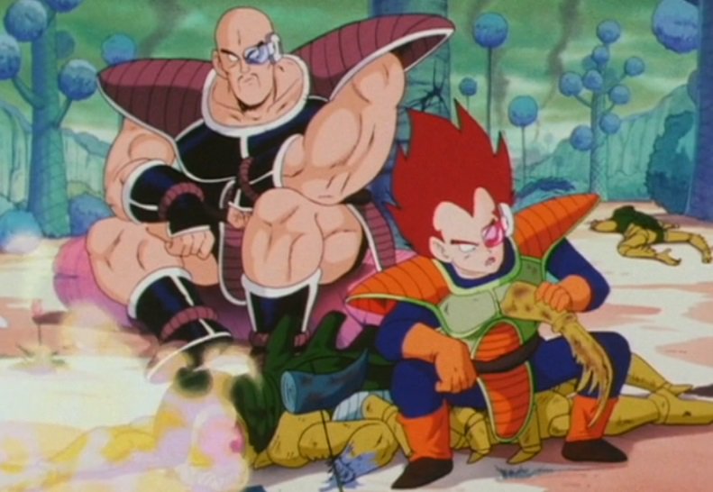 レア！ドラゴンボールZ アニメ初登場時の初期ベジータカラー 海外限定 ドラゴンボールZの初登場のベジータは茶髪でカラフル！（当時は公式の