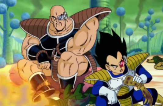 ドラゴンボールZの初登場のベジータは茶髪でカラフル！（当時は公式の