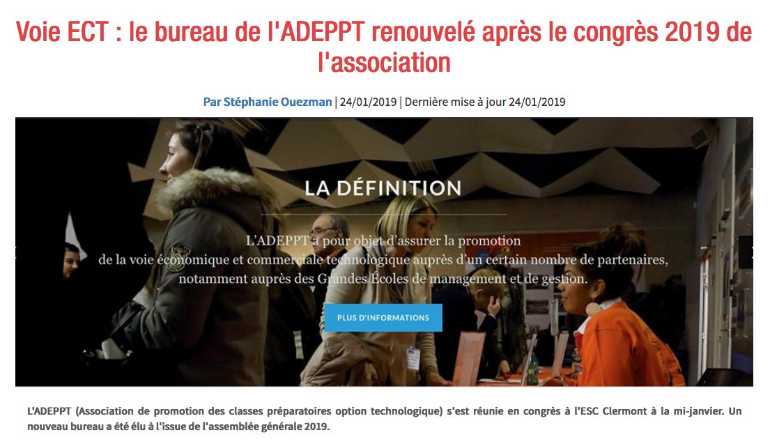 espaceprepas's tweet image. [NOMINATIONS] 📢 
Qui sont les professeurs qui composent le bureau de l'@Adeppt_ECT❓Ils sont 5⃣ à avoir été désignés à l'issue de l'assemblée générale 2⃣0⃣1⃣9⃣ de l'association. ➡️ bit.ly/2UenyBE