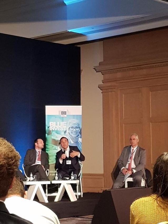 Mr. Petros Kokkalis at the "Blue Invest in the Mediterranean 2019" event pointed out that: "Our aim is to develop the Blue Economy of the Mediterranean Sea. I am proud as BlueGrowth representative to be part of the matchmaking event of #BlueInvest in the #Mediterranean 2019!