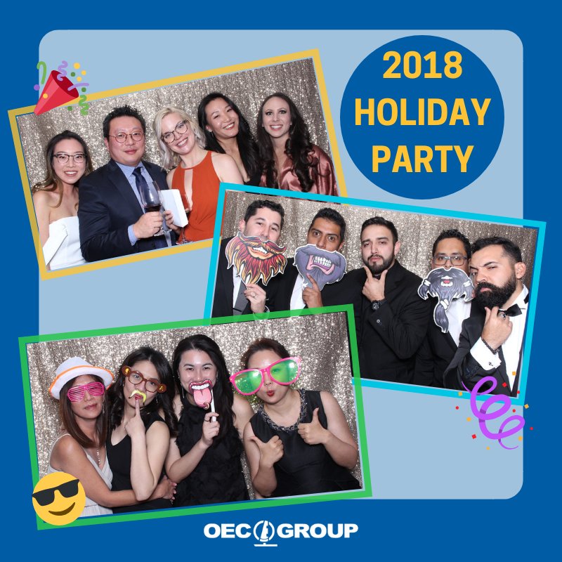 OECGroup's tweet image. #ThrowbackThursday to our annual holiday party last year! OEC employees had a blast, especially at our photobooth! #employeefun