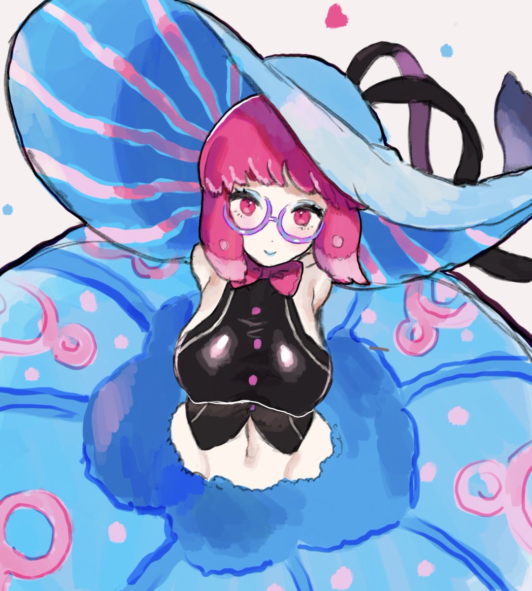 「クラゲ人魚ちゃんのファンアート?オシャレで好き 」|うなみやのイラスト