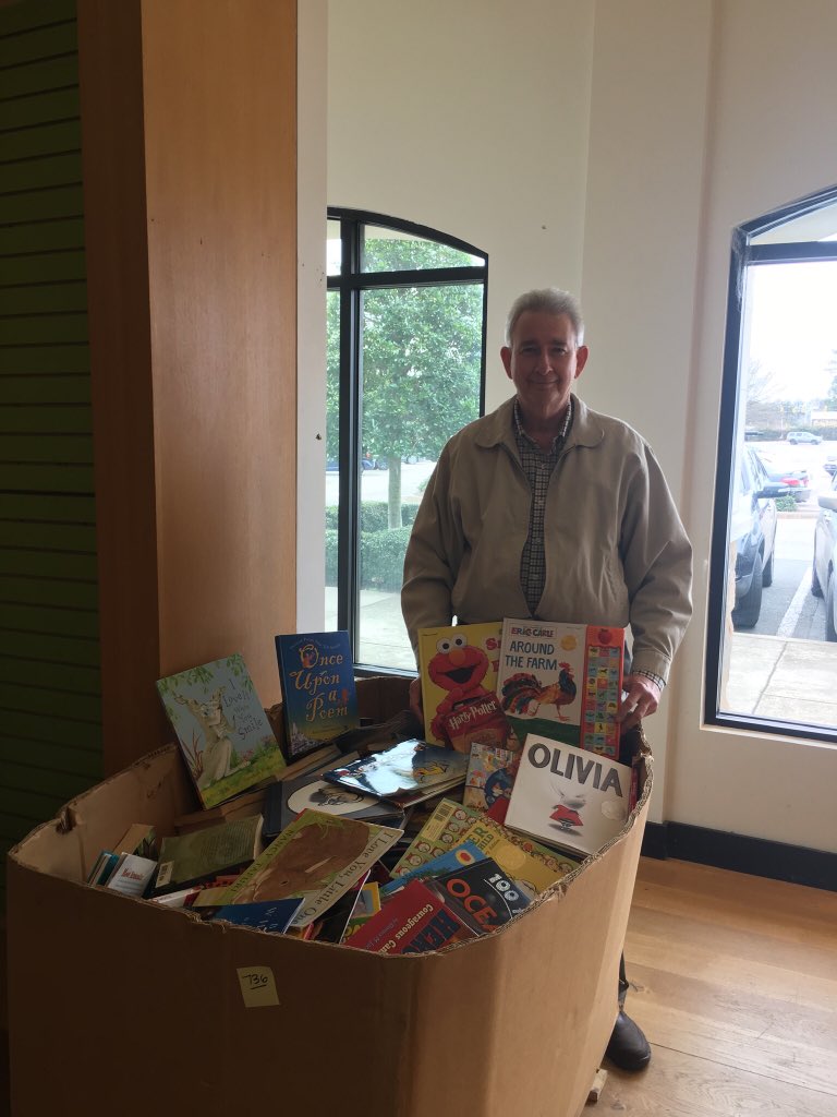 Literacy4Wake's tweet image. Improving literacy outcomes for children requires our community working together! Thank you to everyone @SASsoftware for bringing books on @GivingTuesday. Thank you Jim Uttlley for making the delivery! #WUARBookDrive #literacy