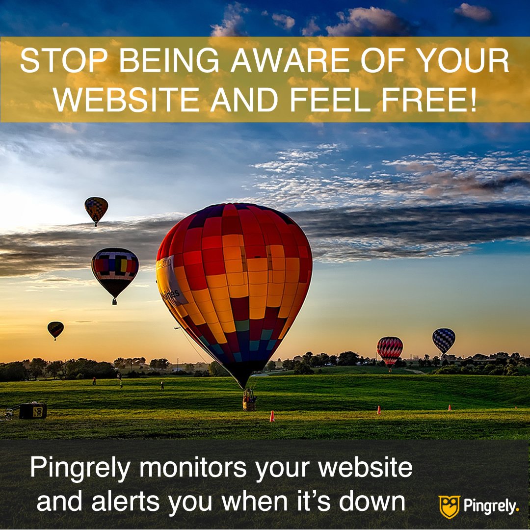 PingRely's tweet photo. Feel free!! Stop being aware of your #website status. Pingrely will instantly alert you by mail if it goes down. Try it for #free at https://t.co/iXTQ98Mft0 #websitemonitor #monitor #monitoring #uptime #time #relax #insta #responsetime #vacation #sunset #landscape https://t.co/fT2hTRpIiu