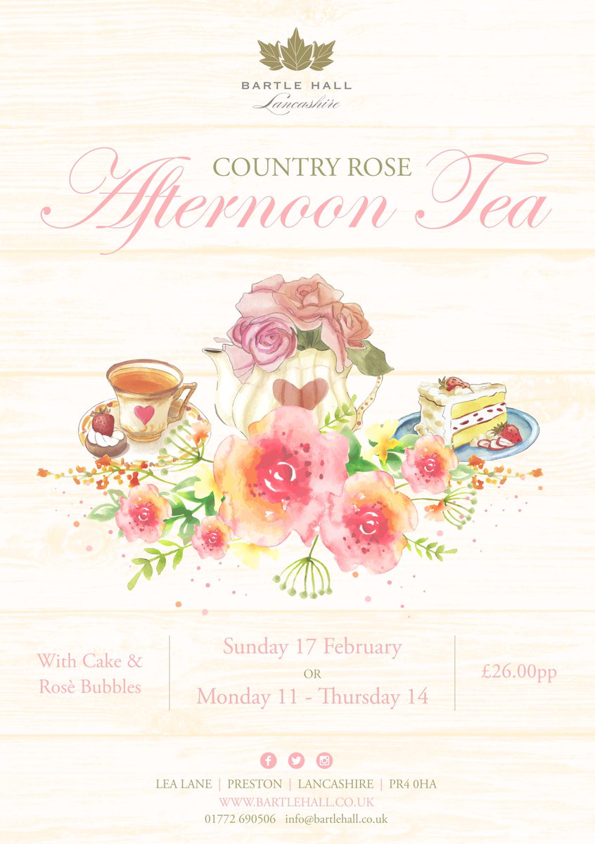 Don’t go baking her heart! Be sure treat for your “someone special” to cake, bubbles, a rose and sounds from the baby grand piano! Call 01772 690506 to book xx