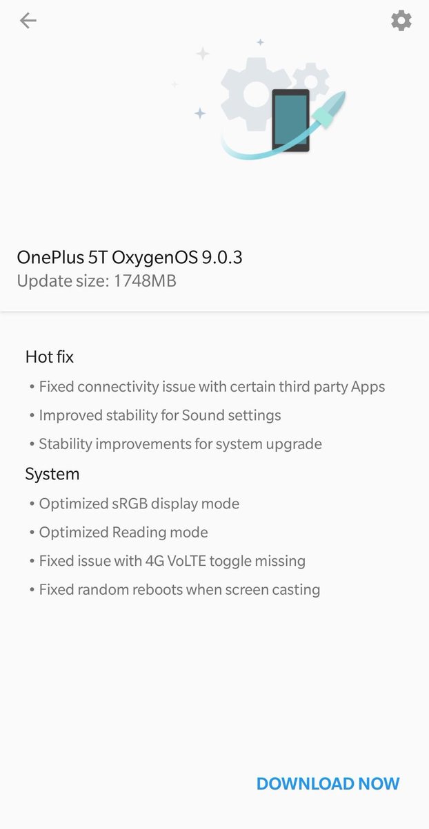 oneplus_arabic's tweet photo. تحديث جديد لاجهزة OnePlus 5 و OnePlus 5T رقم OxygenOS 9.0.3
سجل التغييرات 👇 https://t.co/kK0pFz73Bc