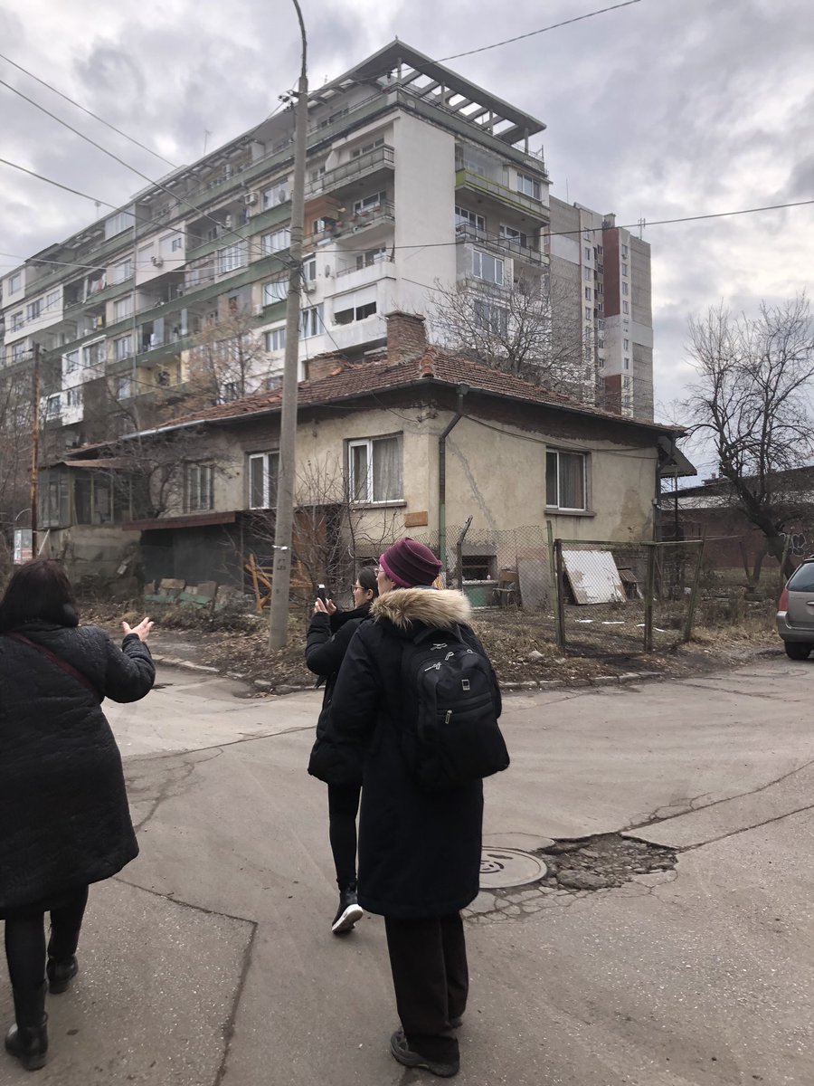 giveudesignart's tweet photo. #URBiNAT meeting at Sofia - 23 January 1st day, visiting the neighborhood for the healthy corridors implementation of co-created NBS. #horizon2020 https://t.co/a6HvjYOWsk