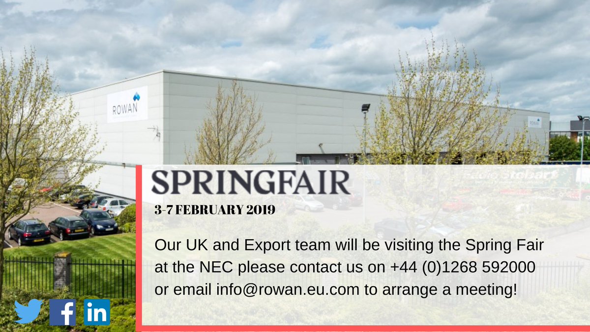9 days left until the Spring Fair at The NEC, Birmingham - Contact us to arrange a meeting! 
#springfair #import #export #birmingham #tradeshow