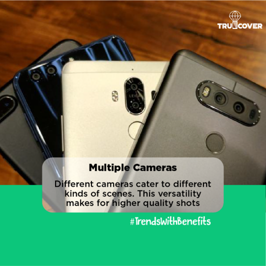 From one camera to two and now up to 5 cameras, smartphones are getting close to being the ultimate shooter!
#GetTruCover #MobilePeaceOfMind #TrendsWithBenefits
---
Find the right protection for your new mobile starting @ 699/-* a year! 
Visit us at trucover.me