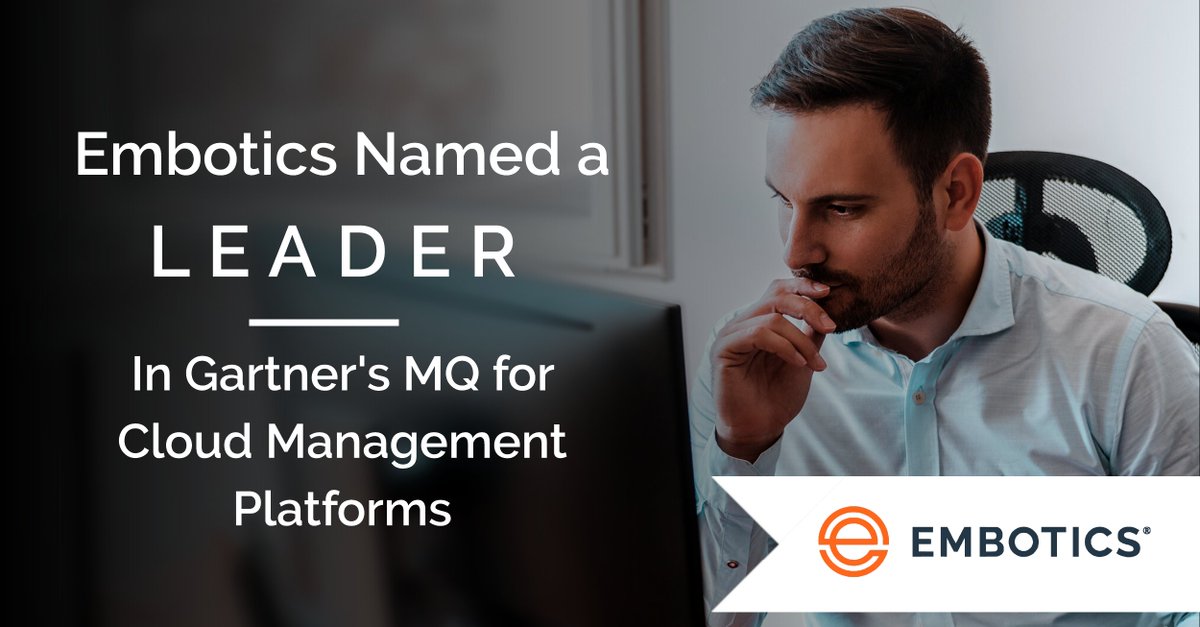 Embotics is named a leader in Gartner's Magic Quadrant for Cloud Management Platforms. Get full access to the report via Embotics and discover why → bit.ly/2CFVuA8