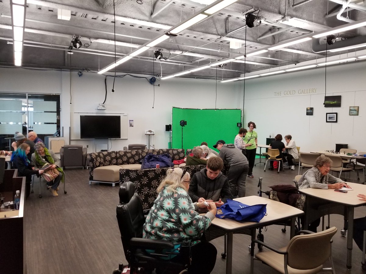 Edgewood Vista residents came to <a href="/LegacySabers/">Legacy High School</a> today. The <a href="/sabercybers/">Legacy Saber Cybers</a> helped them with all of their tech needs! #learnbps