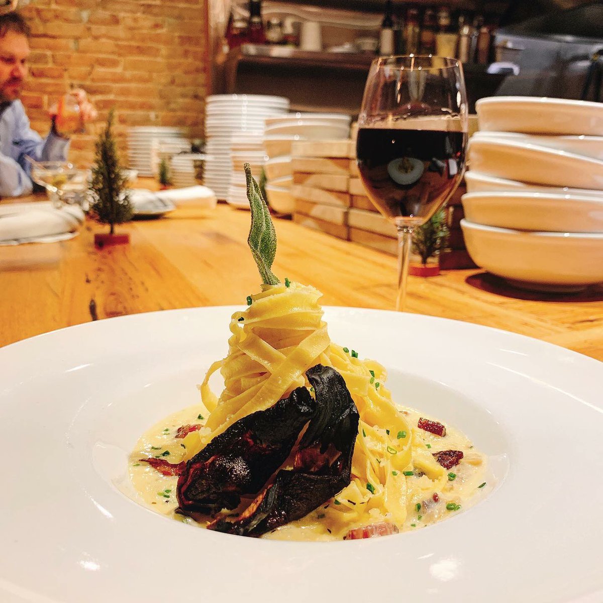 Pasta Thursday debuts tonight! $29 for a choice of three homemade pasta dishes, bread &amp; salad to start, a glass of house red or white wine or a Narragansett Lager. We also have #glutenfreepasta available! 
#saratogasprings #cacioepepe #bolognese #tagliatelle