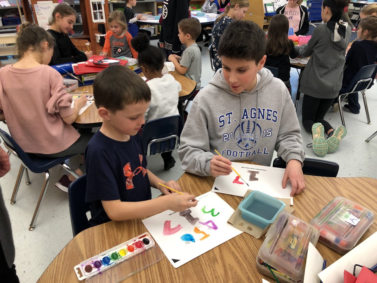 We loved reading the book One by Kathryn Otoshi with a guest reader and older students! We learned all about bullying and being kind. We can be the one!