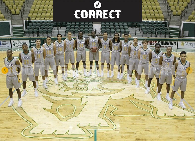 Ghost_Logos's tweet photo. Our first court ghost! @SLU_Hoops rocking a #ghostlogo midcourt. 

Not great. https://t.co/Ko9b3KzdL9