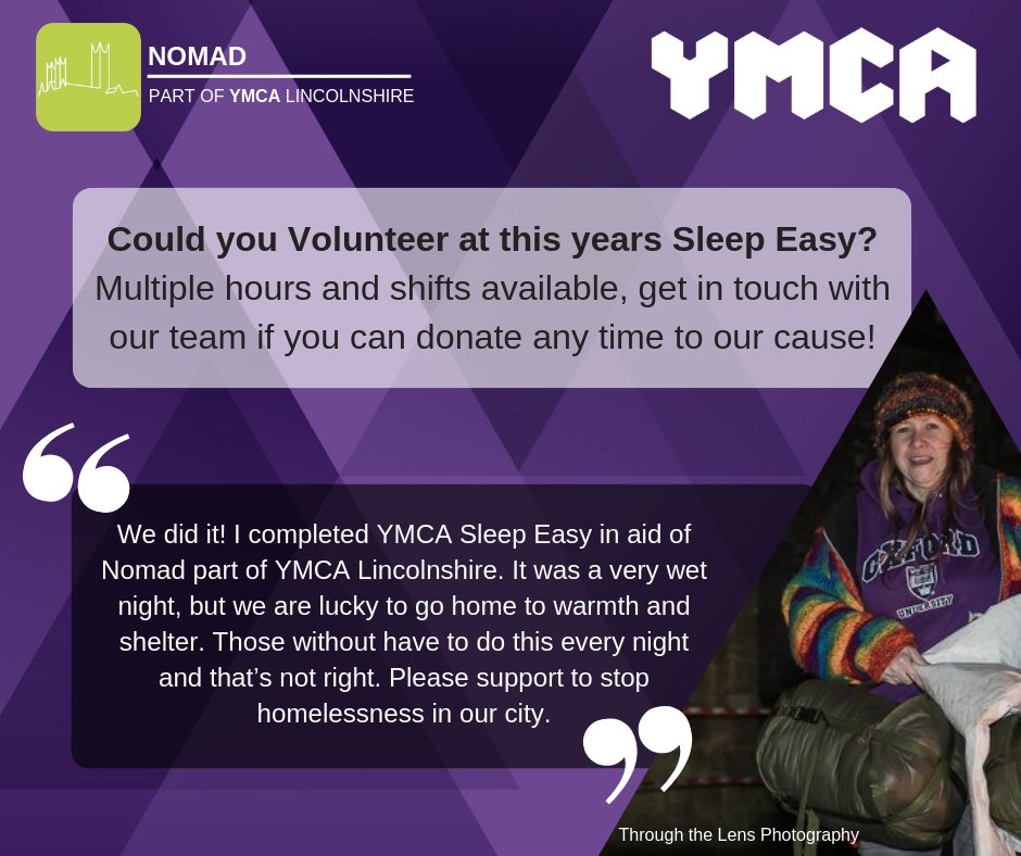 Have you got a few hours to spare? 

We're looking for #volunteers for our #YMCASleepEasy event on Friday 15th March. 

Call 01522 508 360 or email holly.eyre@lincsymca.co.uk.
