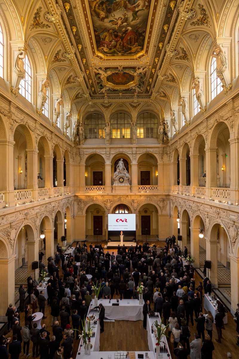 Le Palais de la Bourse de #Lyon a accueilli @CNRofficiel pour sa cérémonie des #vœux2019 présentés par la PDG Elizabeth Ayrault. 
Crédit photo : <a href="/CNR_Officiel/">CNR</a>