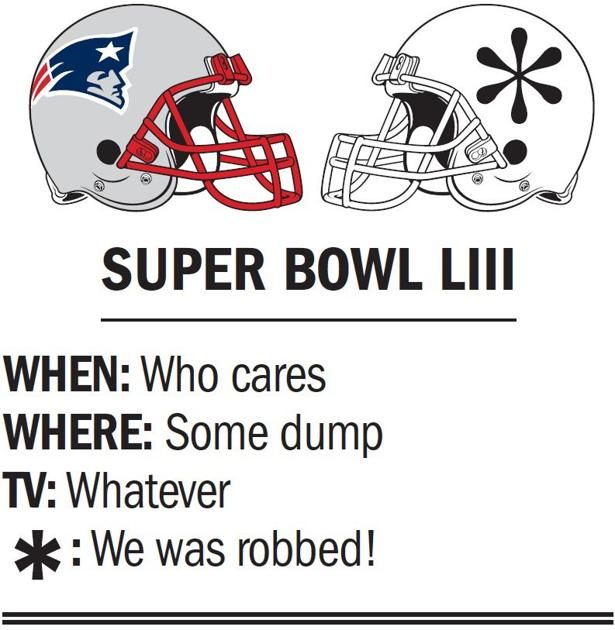 theadvocateno's tweet photo. From the Advocate editorial board: Super Bowl 53 deserves a new logo with an asterisk, and we have one in mind. https://t.co/sYXPNQJTbZ https://t.co/b1xleEtrzw