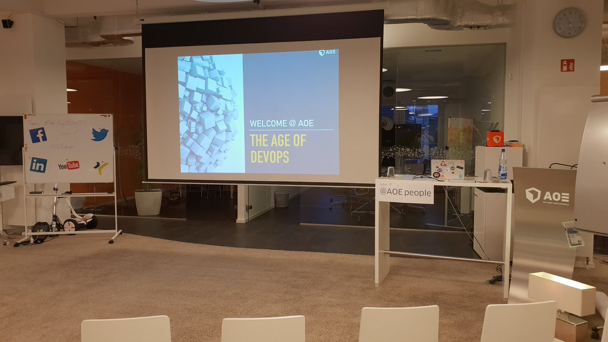 aoepeople's tweet photo. Everything prepared for #TheAgeofDevOps meetup at AOE in #Wiesbaden! Looking forward to host you! 😊
#DevOps #Usergroup https://t.co/36327EwDbf