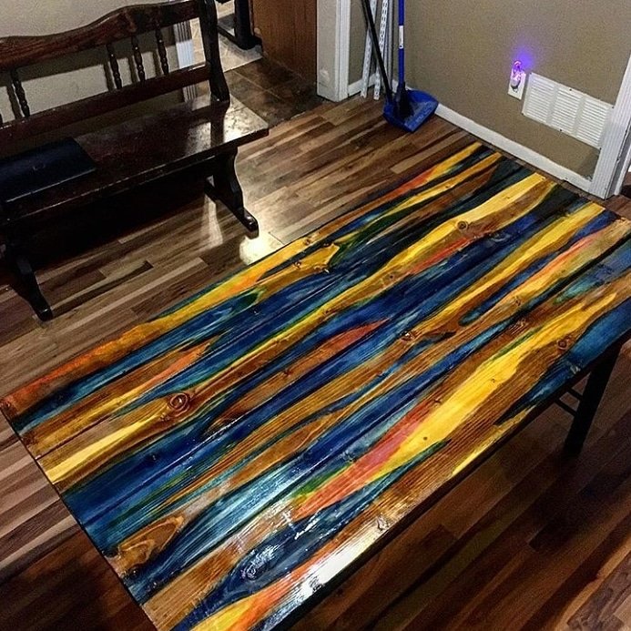Keda Dye on X: Custom wood table built and stained using Keda Dye 5 color  powder dye kit #woodtable #customtable #handmadecrafts #handmade #table  #kedadye #custom #colorwood #woodart  / X