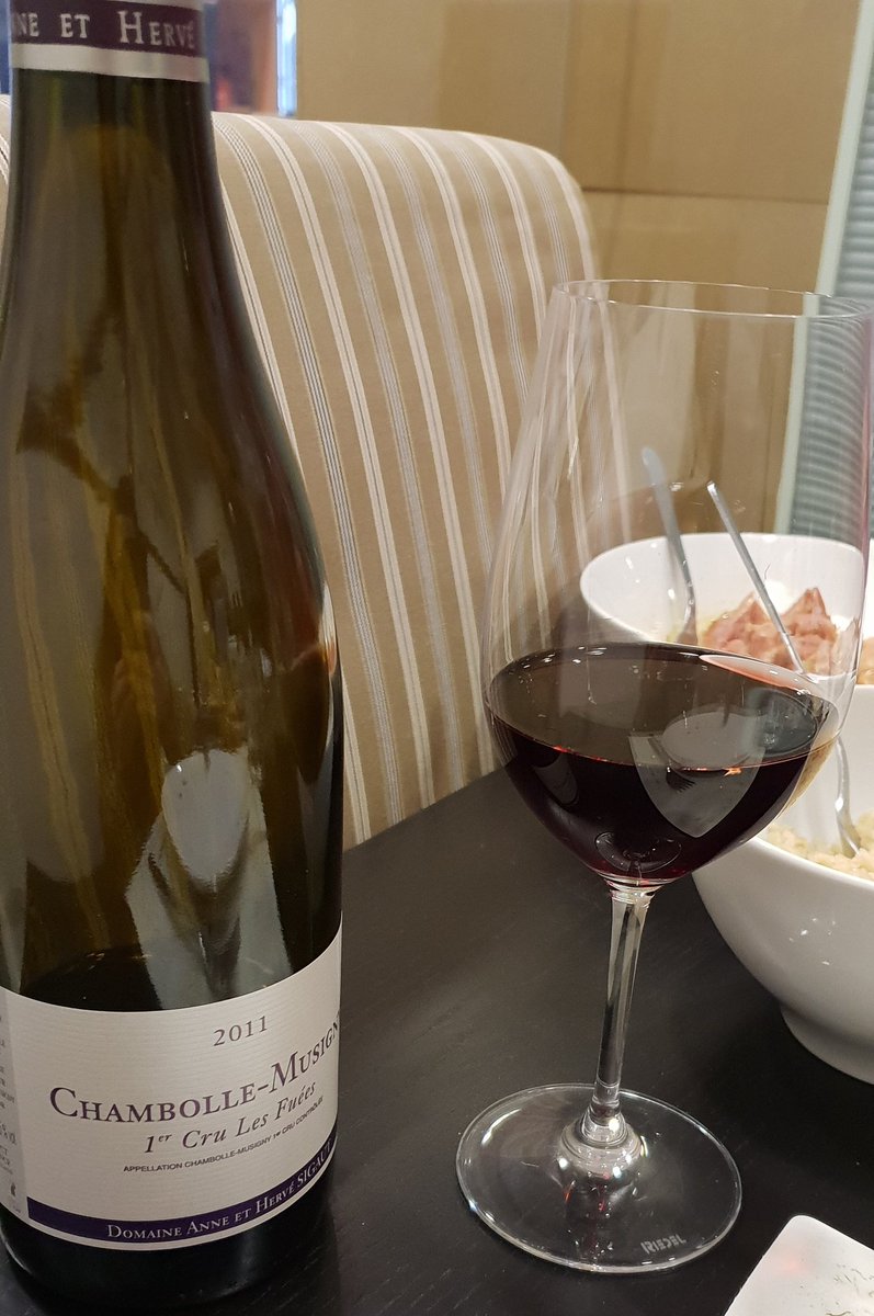 Tasty office lunch today! #chambolle #sigaut #burgundy #wineoftheweek