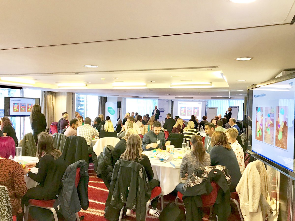 AdamTsays's tweet photo. #QSIR @ACT2improve programme participants are testing their Plan Do Study Act (PDSA) cycles by putting back together our patient, Mr Potato Head... who can mend Mr Potato the quickest? Who improves Mr Potato’s service the most? 📈🕓🤕❤️🔄📊 #KMPT @psychnigel doing well over here! https://t.co/PnSUk4OGca