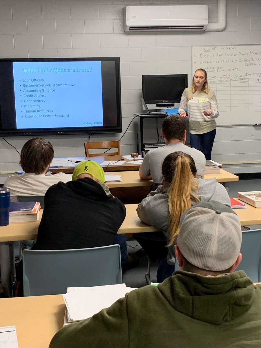 HcpsLearning's tweet photo. Students in Agri-Sciences class learned about the student loan program from Farm Credit, Ms. Jasmine Boardwine @Jasminee_B. Students will start their process in the coming days and get ready to visit the local market to purchase livestock.#CA #HCPSLearning https://t.co/6OwPzmd5uH