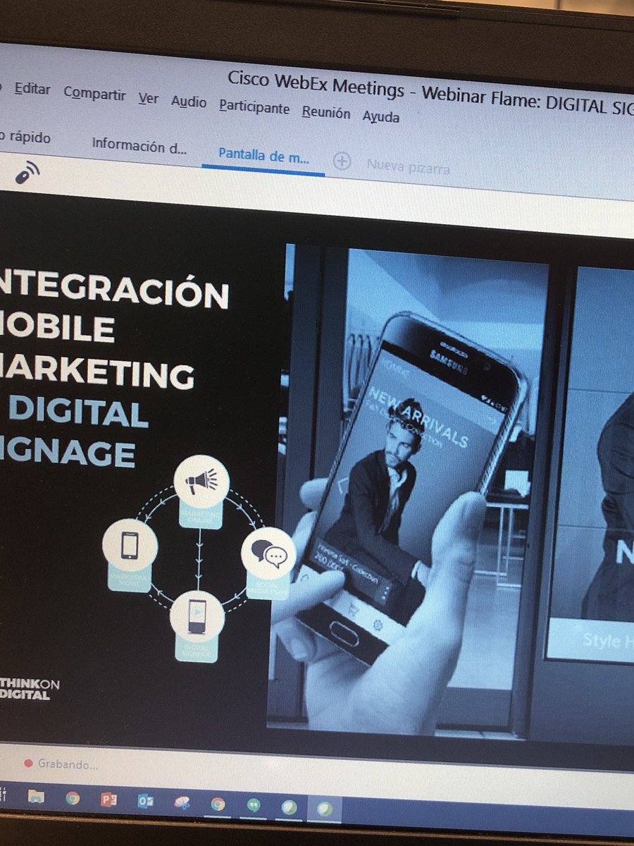 Flameanalytics's tweet photo. Super interesante lo que nos cuenta @mcarmenmu sobre #digitalsignage #webinarflame https://t.co/hFH3uGtLPB