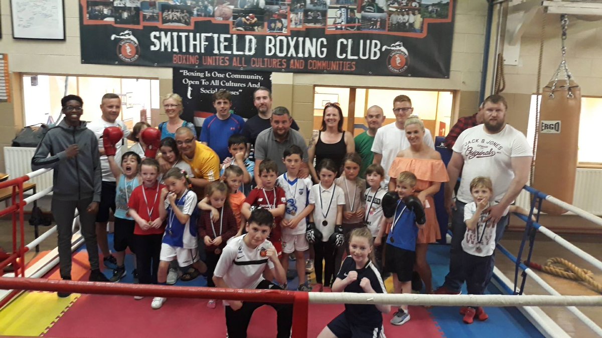 smithfieldBC's tweet photo. #SmithfieldBoxingClub Start Box #ChampsOfTheFuture group, for 5 to 9 year olds, is back in action tonight from 6.30pm.

There are some limited places available, and new members are welcome! https://t.co/c7QRfEd3HX