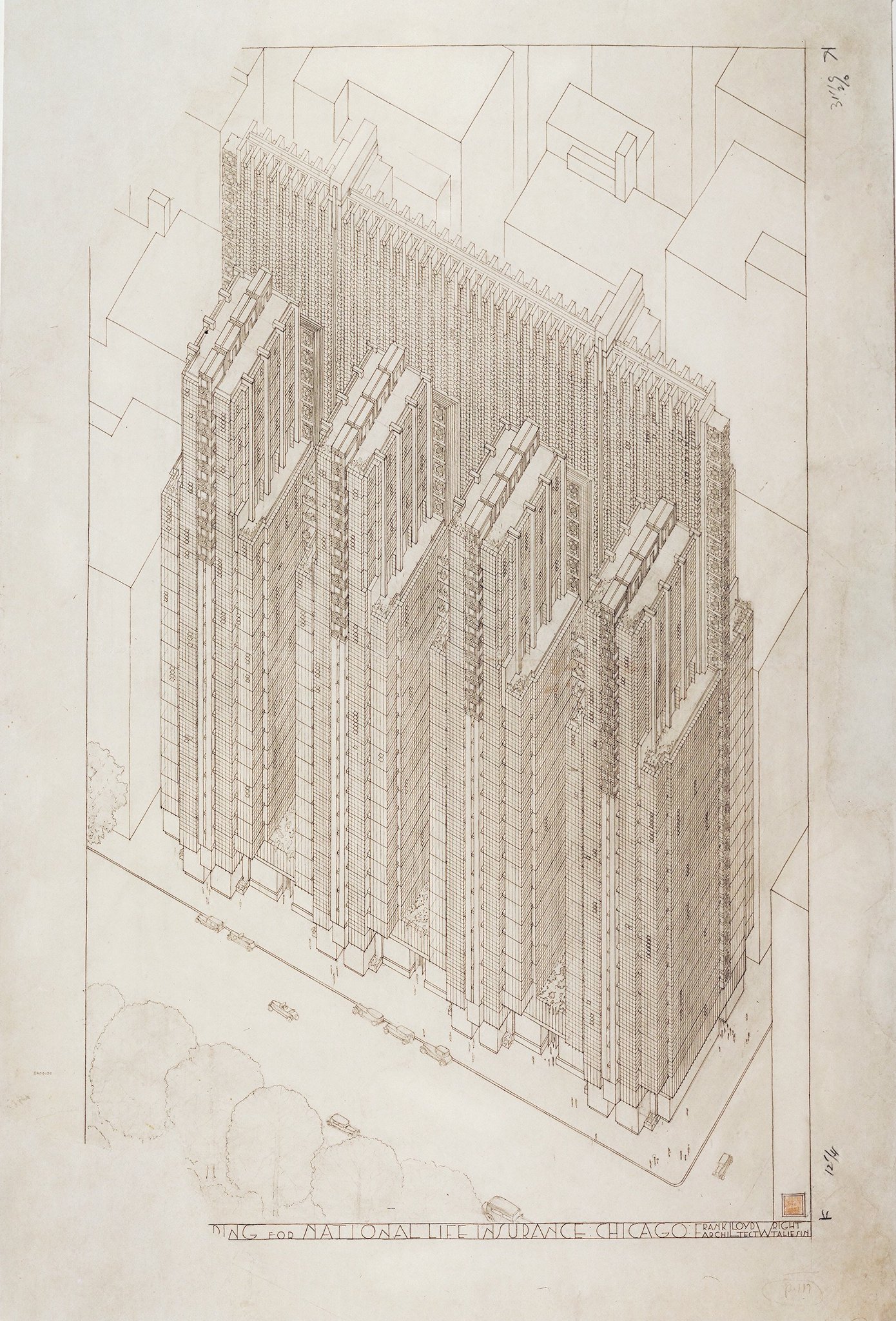 Frank Lloyd Wright Foundation On Twitter Tbt To S 1925 Design For The National Life Insurance Company Office Building In Chicago Frank Lloyd Wright Foundation Chicago