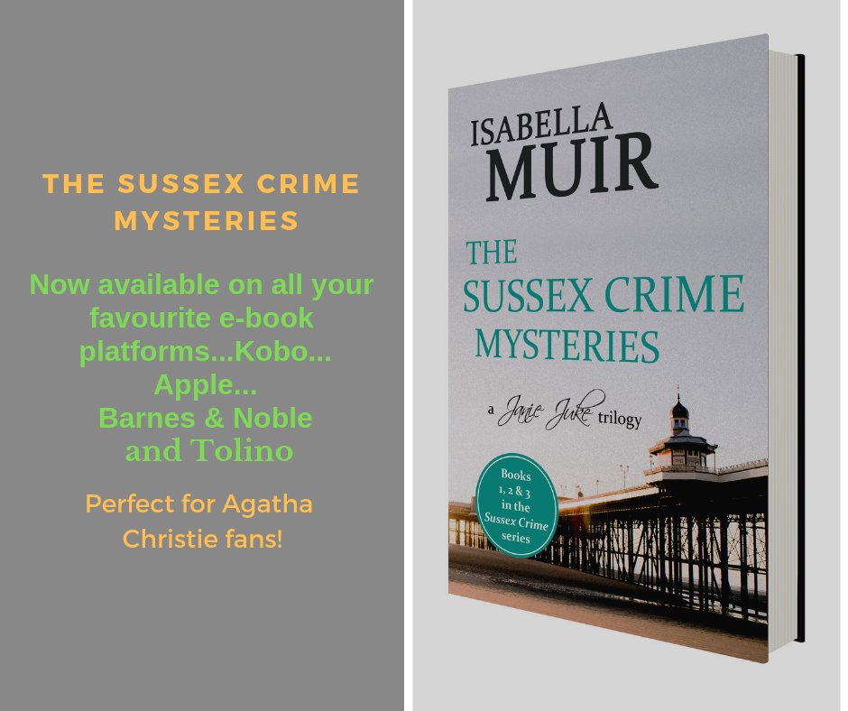 If you are a fan of #agathachristie then here is a #January treat to keep you spellbound during the long winter evenings! All three Sussex Crime Mysteries in one! Now available on all your favourite e-book platforms #crimefiction #poirot #femalesleuth #Britishdetective