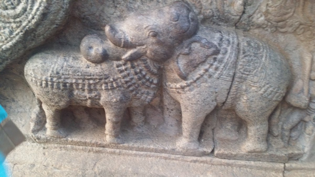 See this brilliantly carved statue. Do you see an elephant? Or do you see a bull? Or do you see both? This is an image of sacred reverence to nature, but also of great sense of humour. It is neither, and it is both. And it has a cosmic story. 