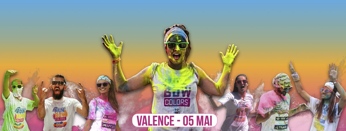 RunBowColors's tweet photo. La @RunBowColors vous donne rendez-vous à @VilledeValence  le Dimanche 5 Mai pour une édition inédite au Parc de l'Épervière ! Nombre de place limité à 3 000 participants
Infos sur https://t.co/glDa5QDa62
@ValenceRomans @nrjvdr @AssoACCL @LeDL26et07 @valencetourisme @francebleuDA https://t.co/YPkt3cDzrL