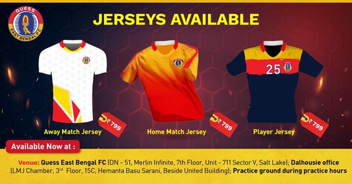 quess east bengal jersey online