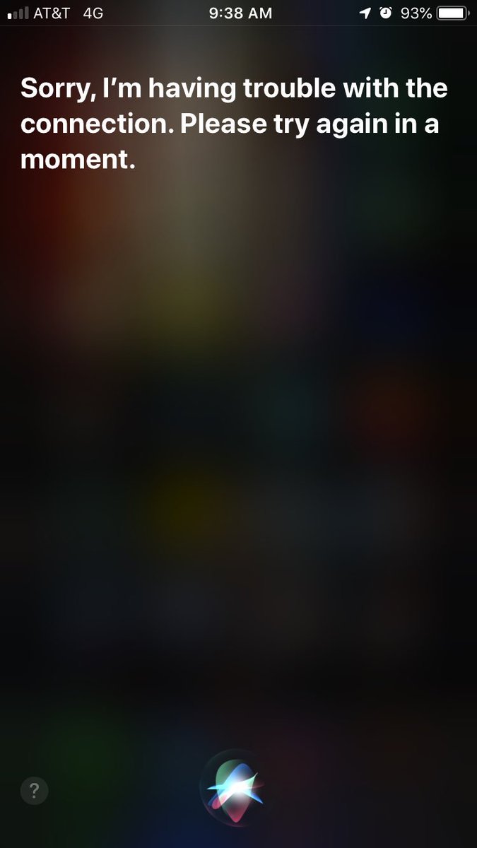 jdnadel's tweet image. @ATT I’m amazed at how often I get this message from #Siri no matter how often I report the issue with ‘Mark The Spot’ app. #nodata #slowdata #wideopenspaces