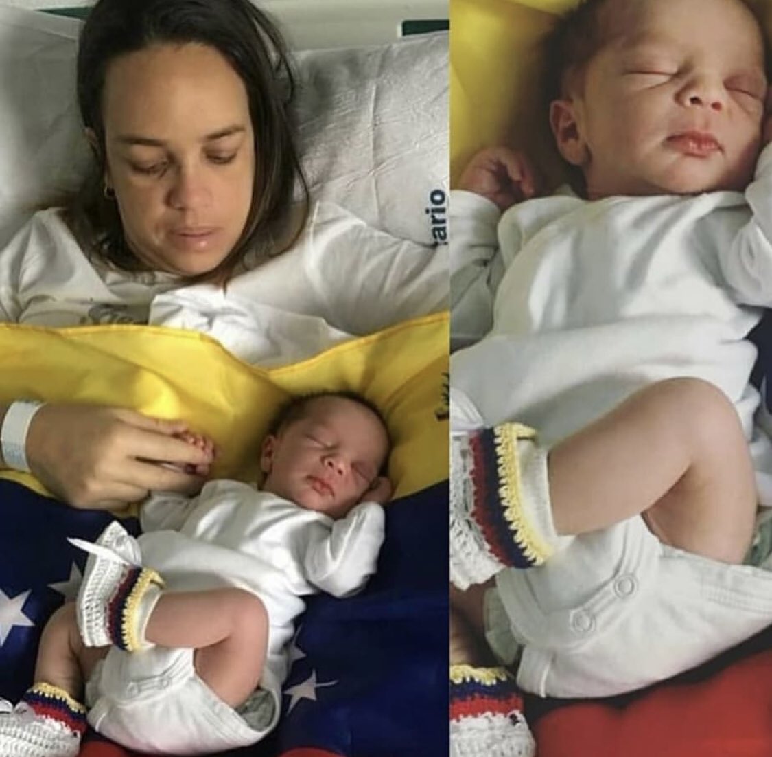 LuisOlavarrieta's tweet photo. GUERREROS | Ella es la mamá de Neomar Lander, ayer 23 de Enero dio a luz a su nuevo hijo varón, Alan.

Dios los bendiga https://t.co/w3JqAJc3RQ