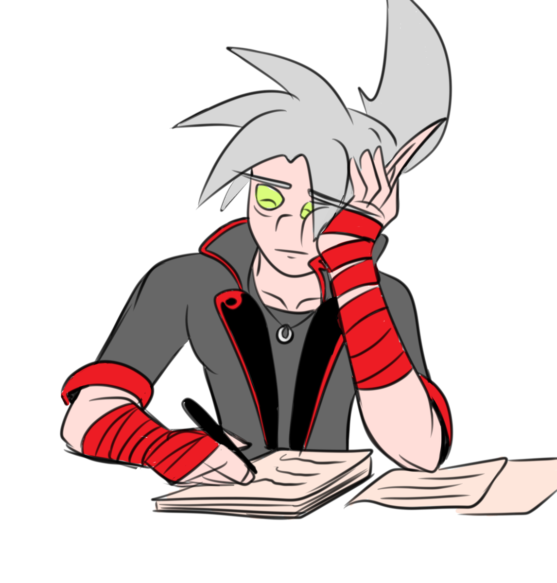 PervyElfTahk's tweet photo. It's Thursday my dudes..
Wanna cheer him up?? Pull him away from requisition forms and ask him stuff.
AMA Thursdays still a thing always open to chat or ask me something,
I’m easy to talk to, and Tahk is even more so! so ask me anything.
#AMA #Askmeanything #OCchat OCQuestions https://t.co/ssXI6aEXLP