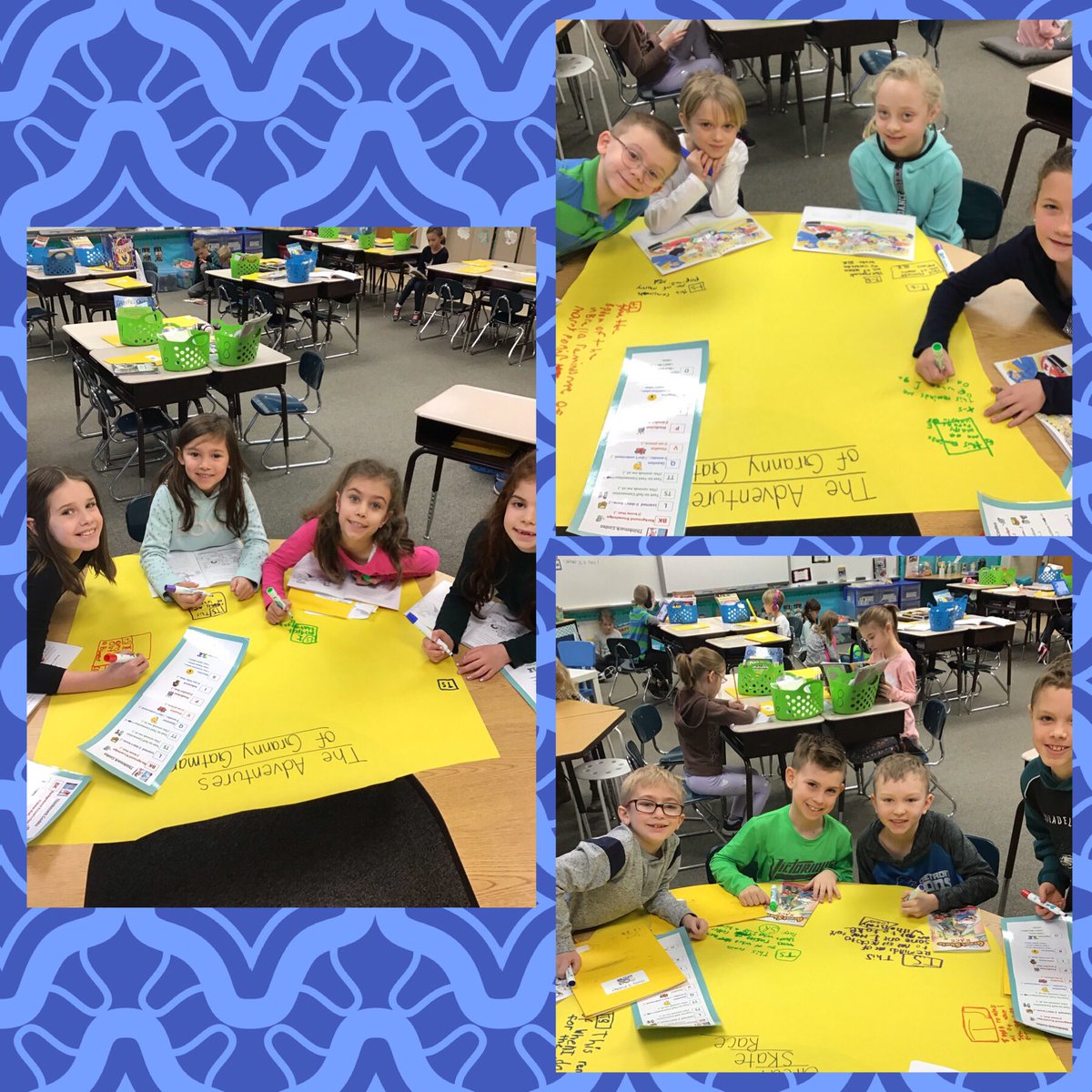 CB_JRozak's tweet image. Shout out to @gunning_katrina ! After I saw your tweet, I grabbed some paper and we practiced making graffitti boards of text to self 📖👦🏻 and text to world 📖 🌎 connections during reading groups instead of using sticky notes! Ss were so excited and engaged 👥💡#cbsdinnovate