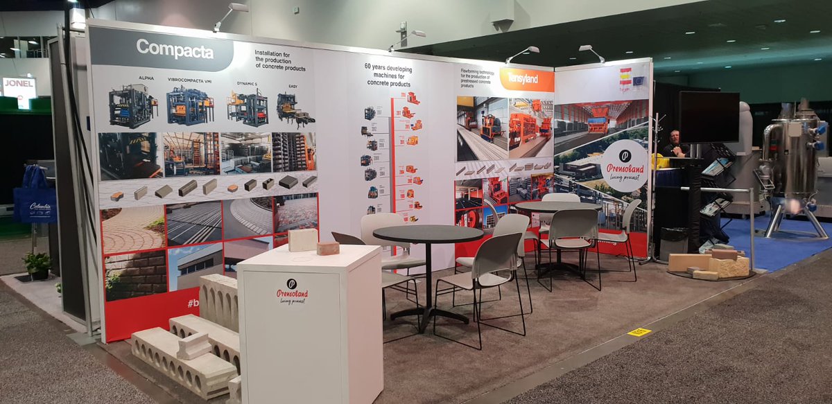prensoland's tweet image. Great day at @WorldofConcrete . Visit us at Booth 315 (North Hall)!
#livingprecast #blockmachines #flowforming #hollowcoreslabs #concrete @prensoland