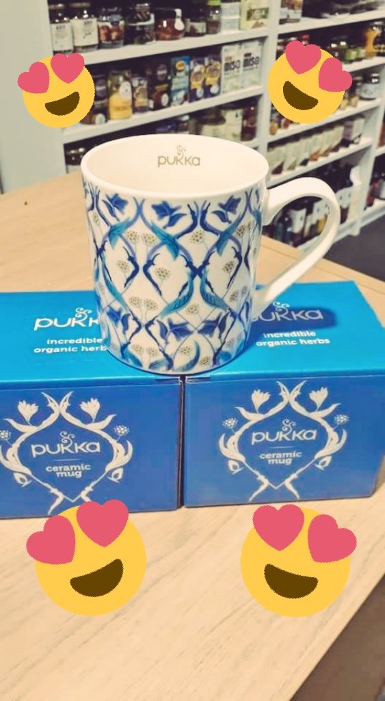Glorious <a href="/Pukkaherbs/">Pukka Herbs</a> mug promotion, buy any 4 boxes of #pukka tea and receive a beautifully crafted mug, available whilst stocks last...🍵🍵🍵