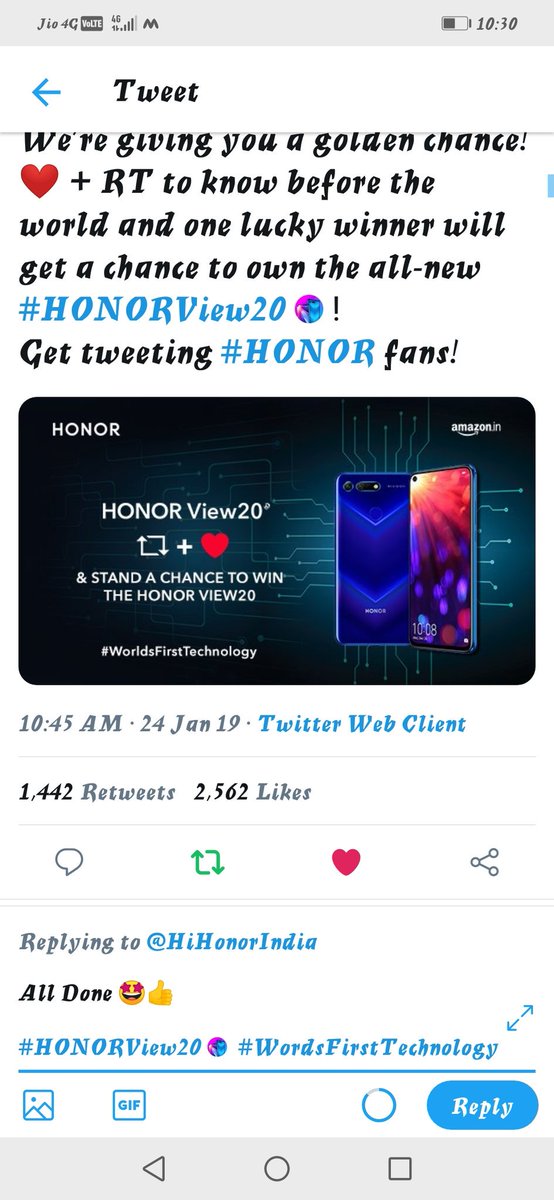 Xelenofil's tweet photo. @HiHonorIndia All Done 🤩👍
#HONORView20 #WordsFirstTechnology #HONOR @HiHonorIndia
Join friends
@justin40martan @Sagar14Naik @Sanjiv_34 @Xuperman541 @chandra_mani38 @HarpreetS95 @aditisharmanit1 @Im_Bhagirath @Balvinder_Kaur5
@kailashkumarJo4 @Mercy_ness https://t.co/6jnI7YDC0B