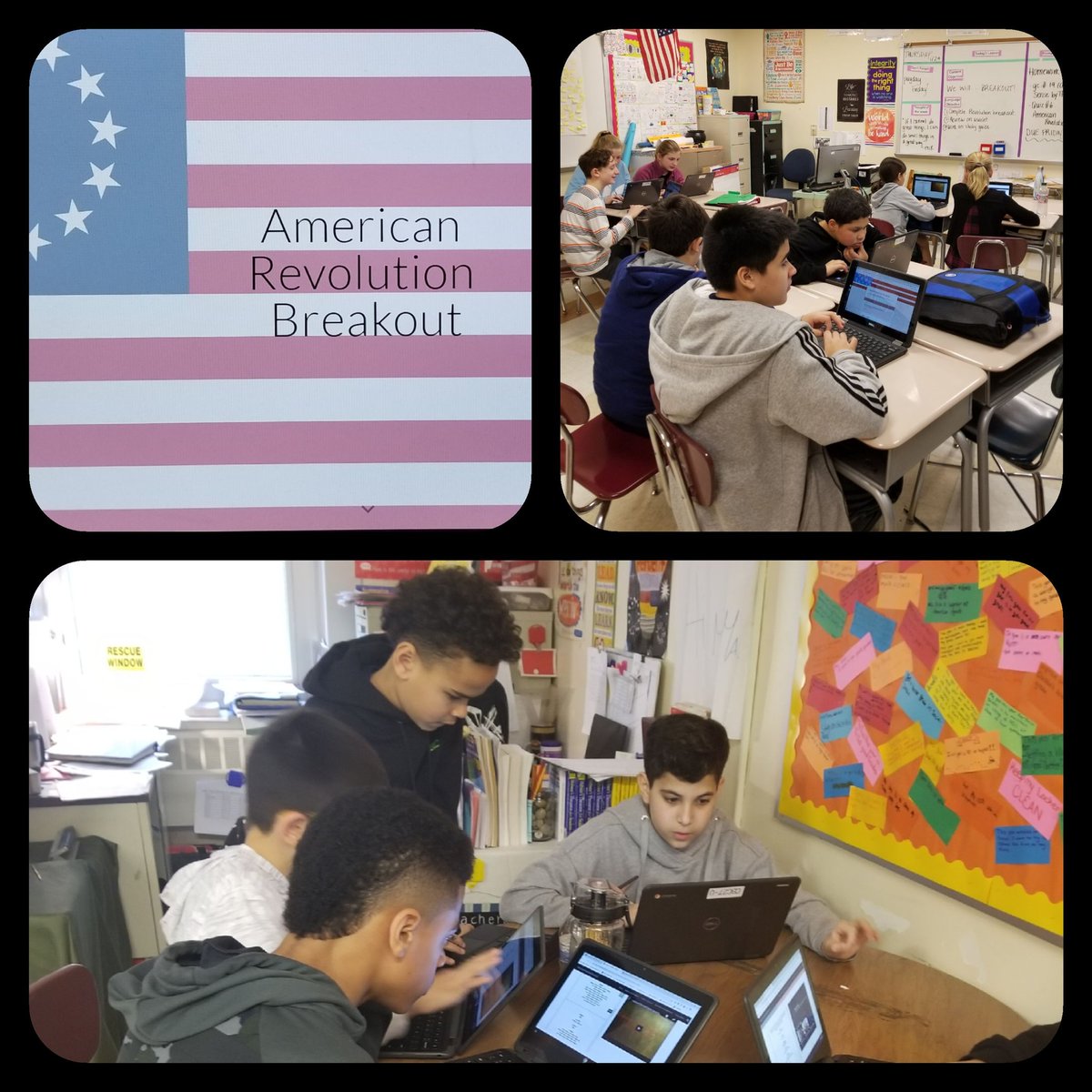 TeachBacon's tweet photo. Outstanding teacher created Breakout! It was amazing to see the students in @MsDaddazioAMD class working so hard!! https://t.co/178hejQnk1