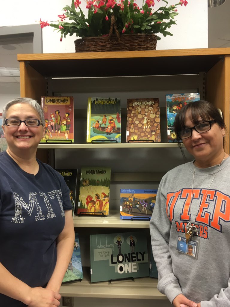 Library Shelfie!!! Our favorite Graphic Novels! #LCE #SRM #Generalsconquer #TEAM_SISD #sisd_libraries