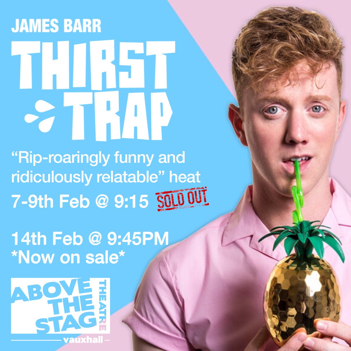 YAY! Due to “phenomenal demand” from people who I’ve slept with I’ve added an EXTRA SPECIAL DATE!!!! Join me for a #Valentines spectacular at <a href="/abovethestag/">Above The Stag</a> 💕
