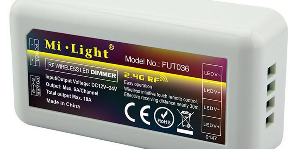 #Domotica Mi-Light FUT036 Single Color LED Strip Controller 2.4 GHz, domoticadeal.com/product/miligh…