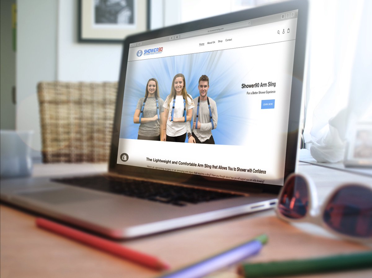 Thank you to everyone who was a part of putting this together. The Shower90 website is officially live. We are here so you can shower with confidence!! Check it out ShowerArmSling.com