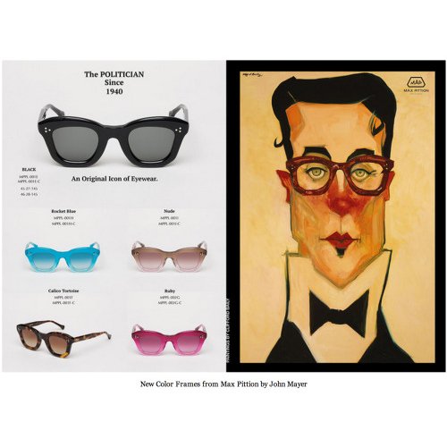 clifford_bailey's tweet photo. #TBT to 2014, the time when my artwork was featured in @maxpittion eyewear campaign, a collaboration with @johnmayer #maxpittion #johnmayer #cliffordbailey #coolshades https://t.co/3gWSuxguAc