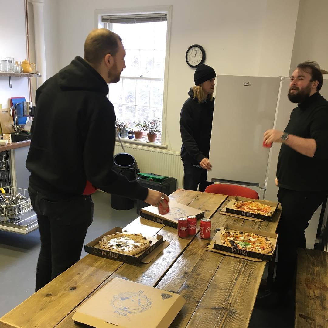 Happy bday to designer Dan 🎉🎉. Going bowling now, bye 👋